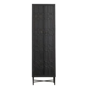 Čierna skrinka z recyklovaného dreva 60x210 cm Bequest – BePureHome BePureHome