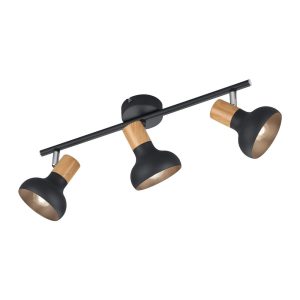 Matne čierne stropné svietidlo ø 10 cm Latika – Trio Trio