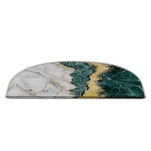 Nášľapy na schody v súprave 16 ks v petrolejovej farbe/krémovobiele 20x65 cm Golden Marble – Vitaus Vitaus