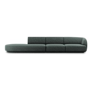 Tmavozelená pohovka 302 cm Miley - Micadoni Home Micadoni Home