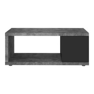 Konferenčný stolík v dekore betónu v tmavosivo-čiernej farbe 55x105 cm Berlin – TemaHome TemaHome