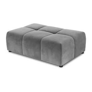Sivý zamatový modul pohovky Rome Velvet - Cosmopolitan Design Cosmopolitan Design