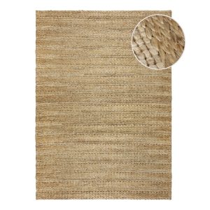 Ručne tkaný kenafový koberec v prírodnej farbe 200x290 cm Drew Stripe – Flair Rugs Flair Rugs