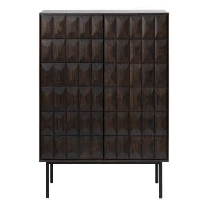 Tmavohnedá skrinka 90x130 cm Latina – Unique Furniture Unique Furniture