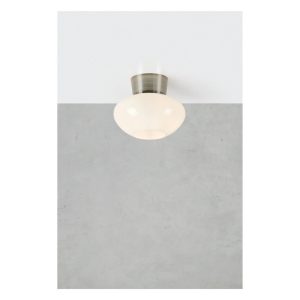 Biele/v striebornej farbe stropné svietidlo so skleneným tienidlom Malaga – Markslöjd Markslöjd